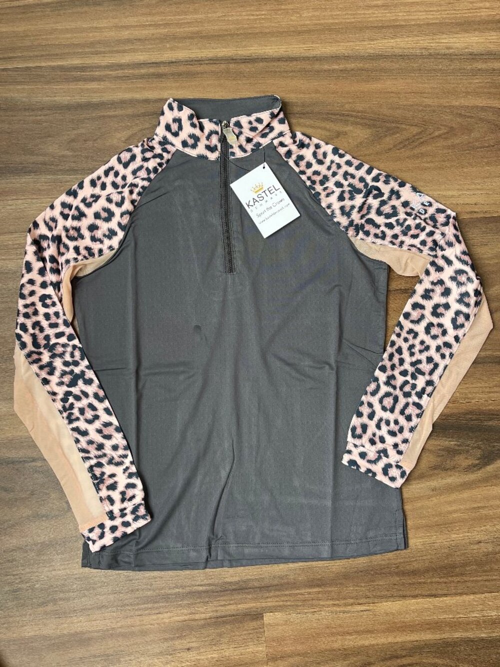 Kastel Denmark Youth Long Sleeve Equestrian Shirt - Raglan Animal - Youth Medium